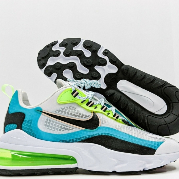 Nike Air Max 270 React SE Men's Size 10: Aqua Black Green CT1265-300 - Picture 12 of 13